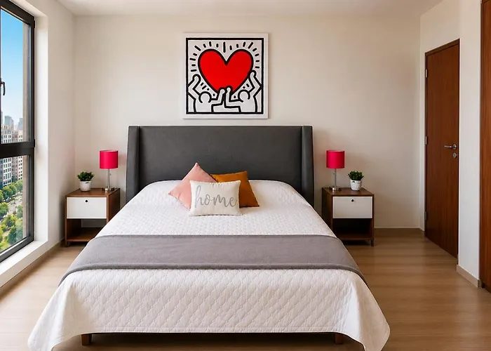 Stylish High-rise, Pool, Hottubking Size Bed Mexico City